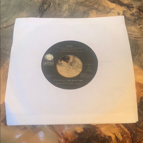 💥3/$20 Vintage Cher Vinyl Record 45 RPM - Picture 5 of 5